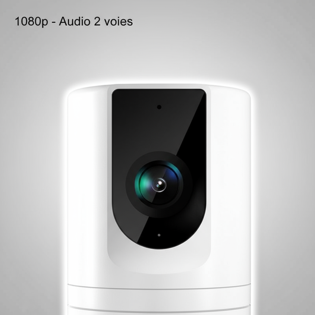 Caméra Wi‑Fi pour animaux — 1080p, vision nocturne, audio bidirectionnel, détection de mouvement