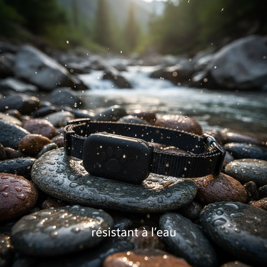 Collier traceur pour animaux — GPS/Localisation, étanche IPX, alerte mouvement, batterie longue durée