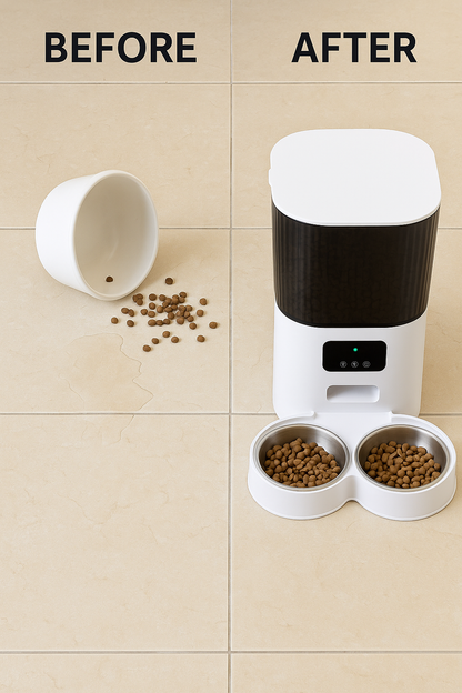 5L Smart Pet Feeder - TUYA Wi-Fi, Anti-Blocking, Programmable Portions